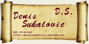 Denis Šukalović vizit kartica